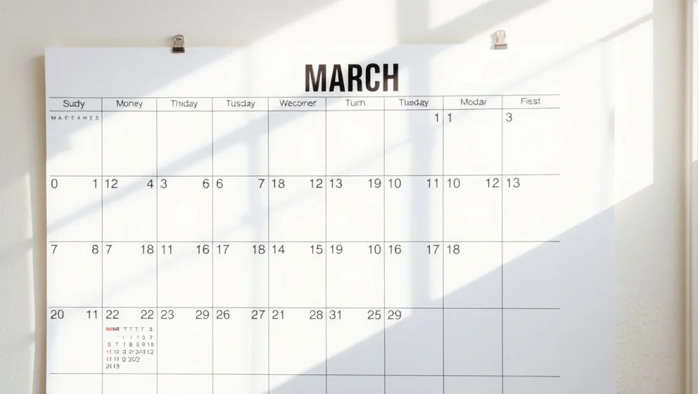 Hur många dagar är det i mars