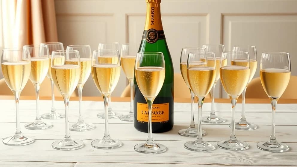 Hur många gäster räcker en flaska bubbel till