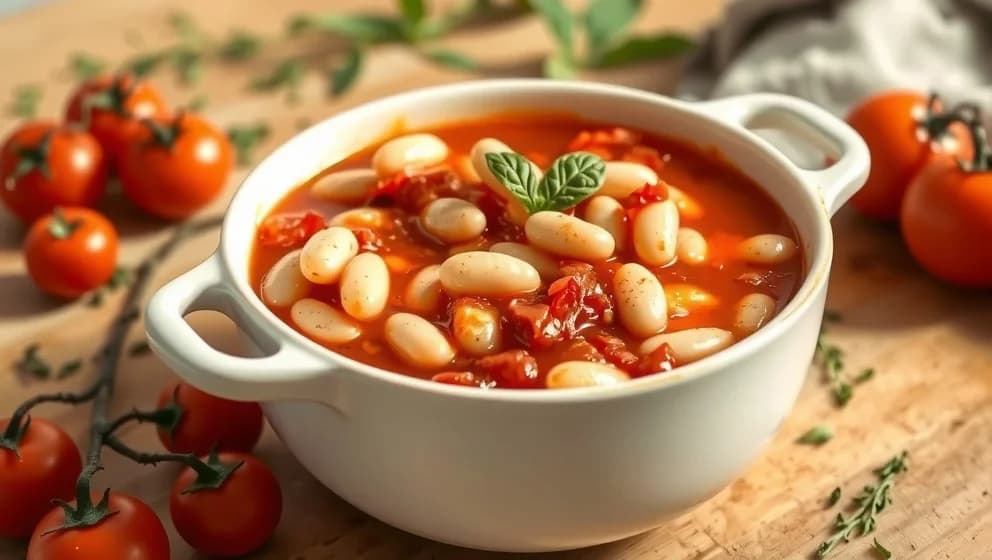 Vita bönor i tomatsås hemma